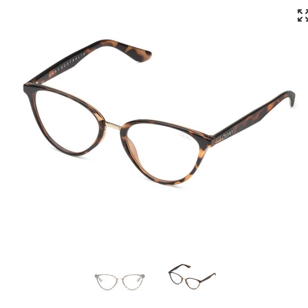 Quay “Rumours” Blue Blocking glasses